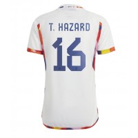 Maglie da calcio Belgio Thorgan Hazard #16 Seconda Maglia Mondiali 2022 Manica Corta